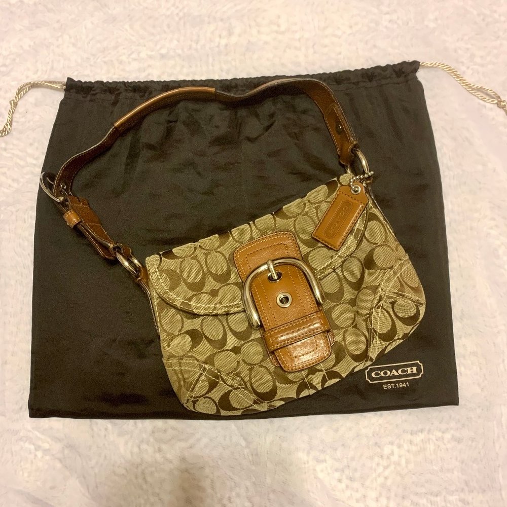 Coach Soho Signature Camel Bag
